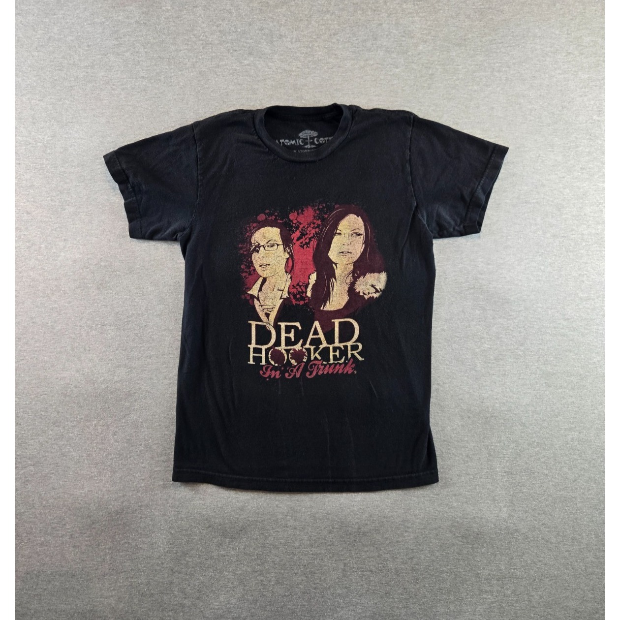 Dead Hooker In A Trunk T Shirt Mens Small Black Atomic Cotton Movie Promo Horror